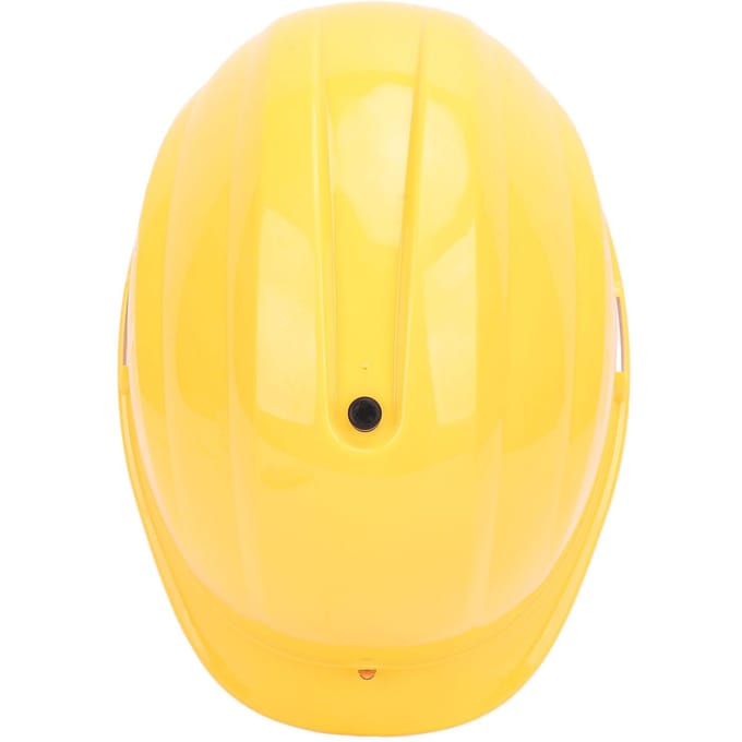 Airconditioning Veiligheidshelm Dubbele Ventilator Koelhelm Massage Veiligheidshelm voor Bouwplaats Ingebouwd yellow