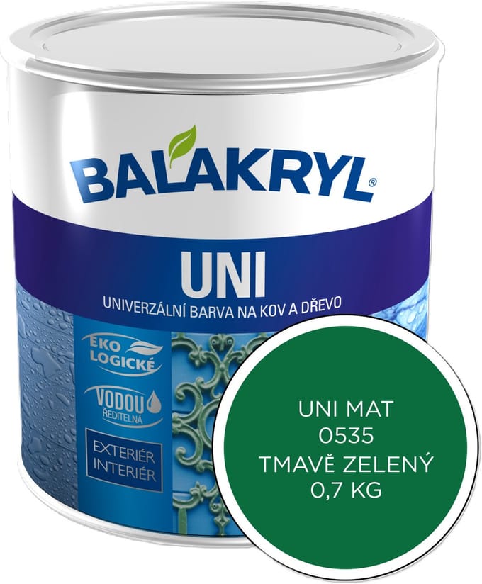 Balakryl UNI MAT 0,7kg, 0535 donkergroen
