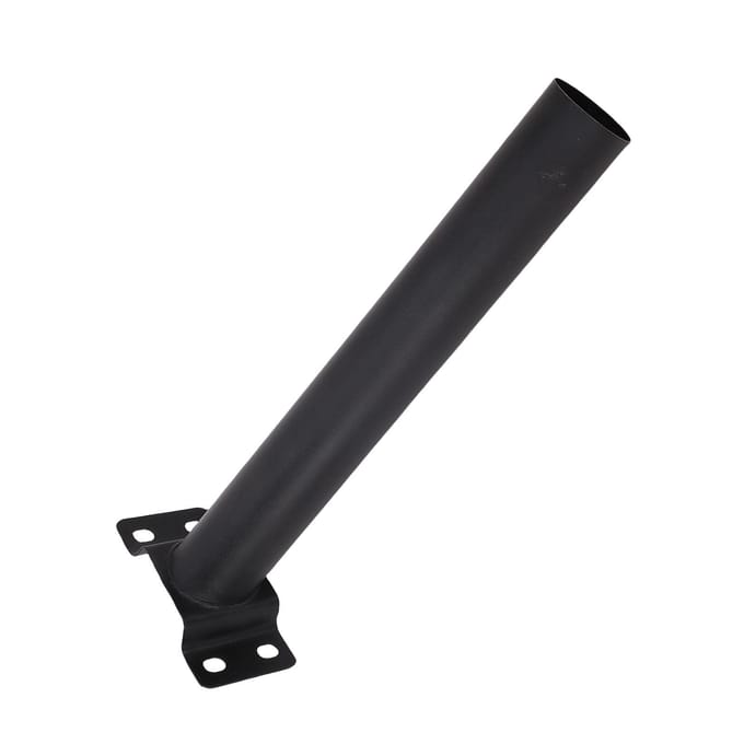 2 Set Zonnepaneel Paalmontage Muurmontage Zonneverlichting Montagebeugel Verlengpaal Kit Legering black