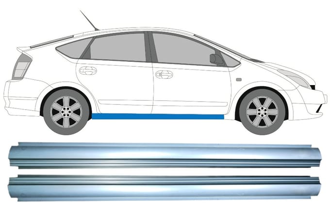 Reparatie dorpel voor Toyota Prius 2003-2009 / Links = Rechts / Set