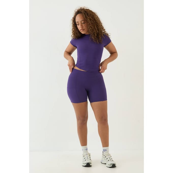 Dames Dsgn Studio Ultra Sculpt Fietsbroek Met Zijzakken | Violet | Maat: Small