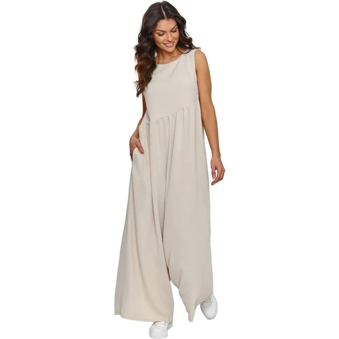 Dames jumpsuit Makadamia