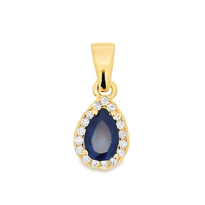 Juwelier Zwartevalk 14 karaat gouden druppel hanger - 14.300-B
