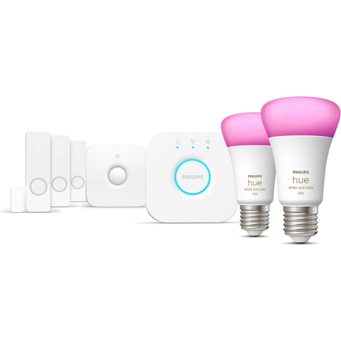 Philips Hue Secure starterkit - wit en gekleurd licht - E27