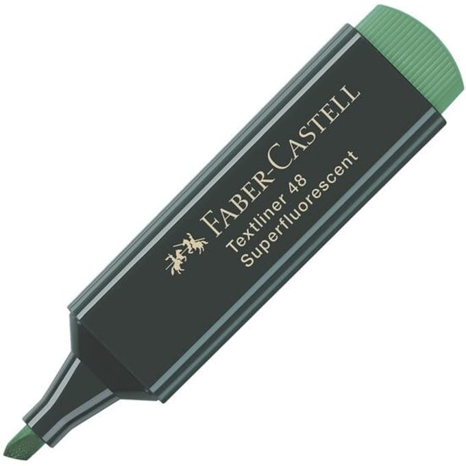 Faber-Castell tekstmarker 48 - fluoriserend groen - markeerstift - FC-154863