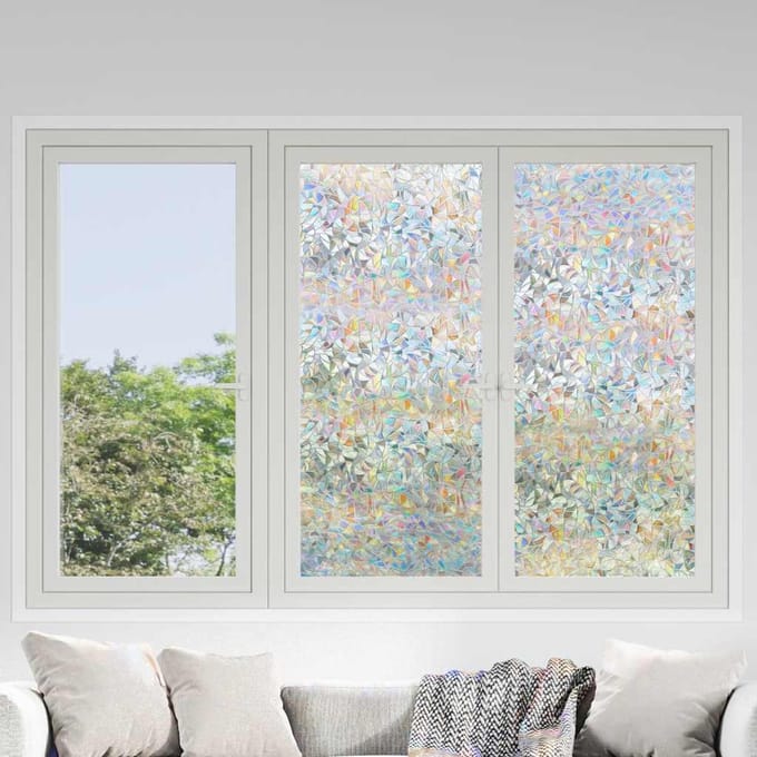 vidaXL - Raamfolies - 5 - st - mat - 3D - regenboogpatroon - PVC