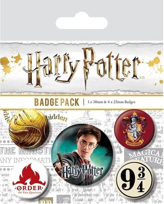 Pyramid International Harry Potter - Gryffindor Pin - Set van 5 - Multicolours