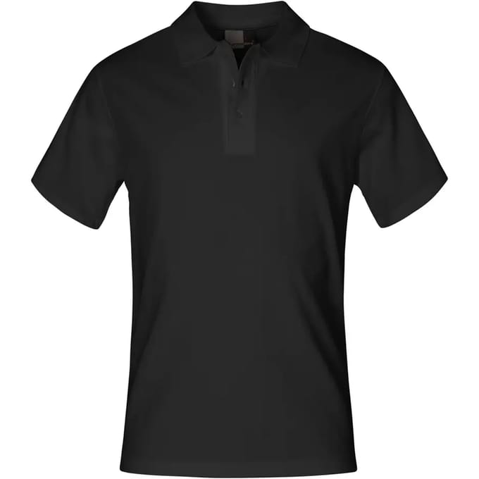 Herenpolo 'Superior' met korte mouwen Black - M