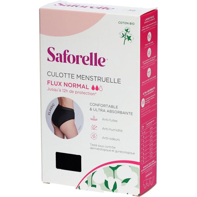 Saforelle Menstruatieslip Normale Vloed 38 - 1 stuk
