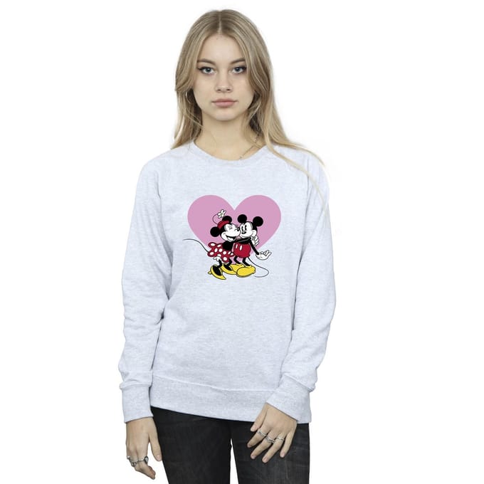 Disney Dames/Dames Mickey Mouse Love Languages Sweatshirt (Sportgrijs)