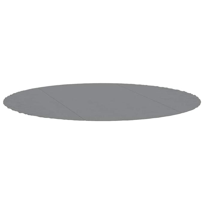 vidaXL - Vijvergrondzeil - Ø - 366 - cm - (1 - mm) - Niet-geweven - stof - Lichtgrijs