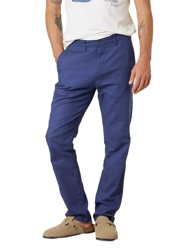 Deeluxe Midas Chino Broek Blauw 31 Man