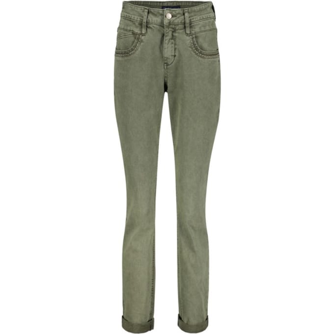 Red Button Jeans Sissy Coloured Denim Srb4296a Dark Khaki Dames Maat - W36