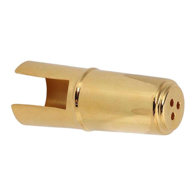 Saxofoon Mondstuk Beschermkap Sax Klarinet Mondstuk Hoes Metaal Instrument Accessoire Alto beige