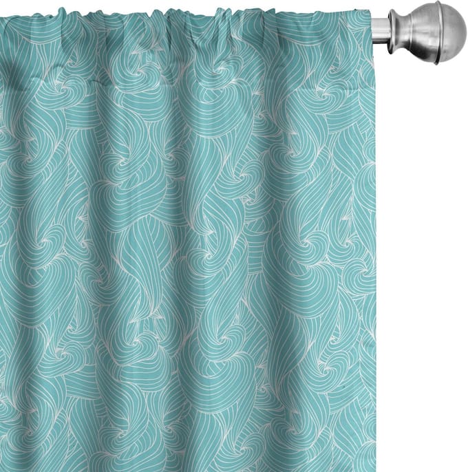 ABAKUHAUS gordijnen – 2x75×175 cm – microvezel, gedeeltelijk verduisterend
