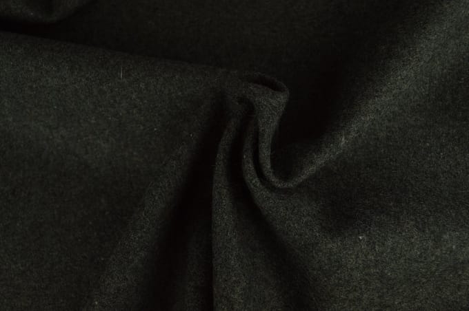 10 meter wol stof - Donkergrijs - 78% polyester - 22% wol