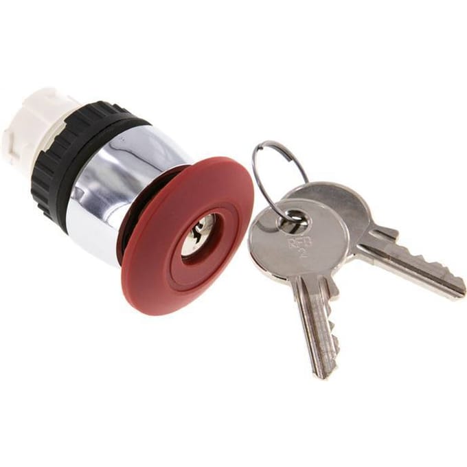 Actuator Opzetstuk 22mm Noodstopknop Rood