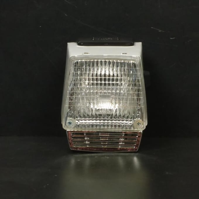 Optique avant RSM pour mobylette Motoconfort LUX trapézoïdale blanc Neuf