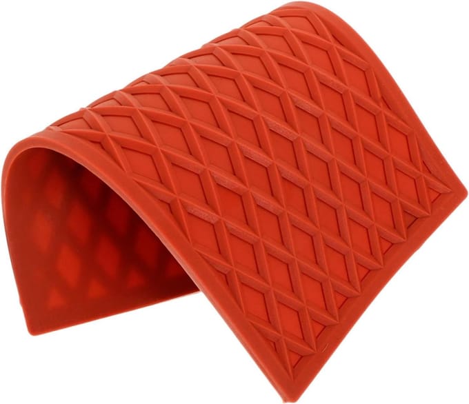 Strijkmat Pad - Strijkijzer Kussen - Tafel Beschermen - Hittebestendig Siliconen - 23.8 x 23.8 cm - Grijs