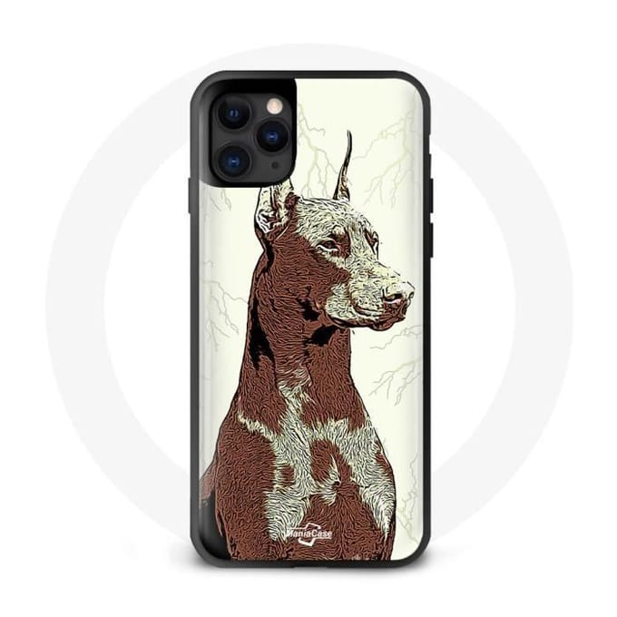 Coque Iphone 12 mini Doberman