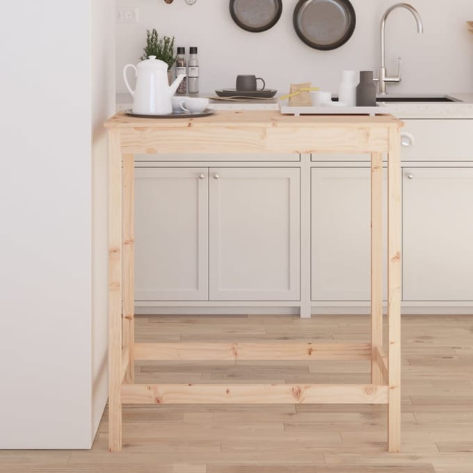 vidaXL - Bartafel - 100x50x110 - cm - massief - grenenhout