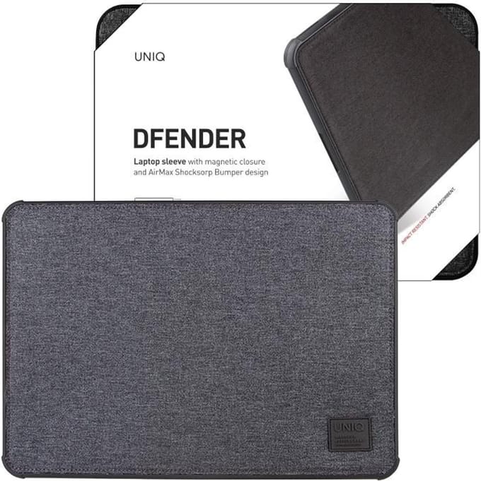 UNIQ - case - Dfender laptophoes - 16 - grijs/mergelgrijs