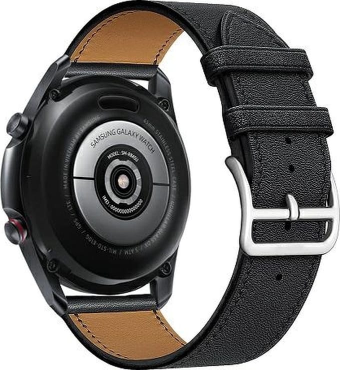 Beline Horlogeband 20mm Hermes Leer zwart/zwart doosje