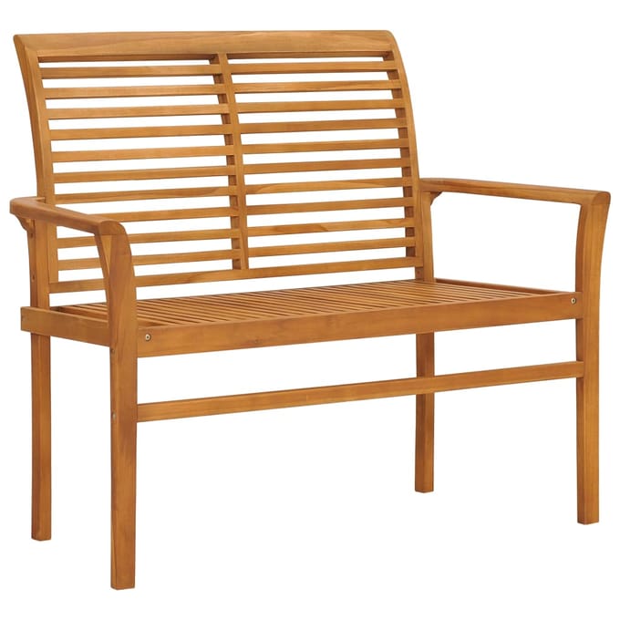 vidaXL - Tuinbank - 112 - cm - massief - teakhout