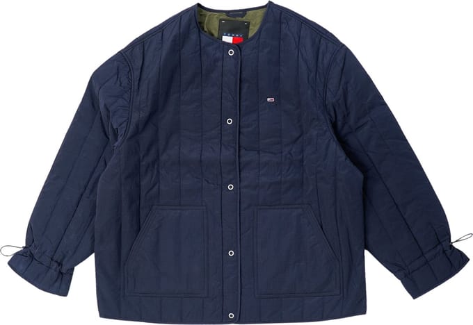 Tommy Hilfiger TJW Vertical Quilted Jas Dames - Blauw - Maat L