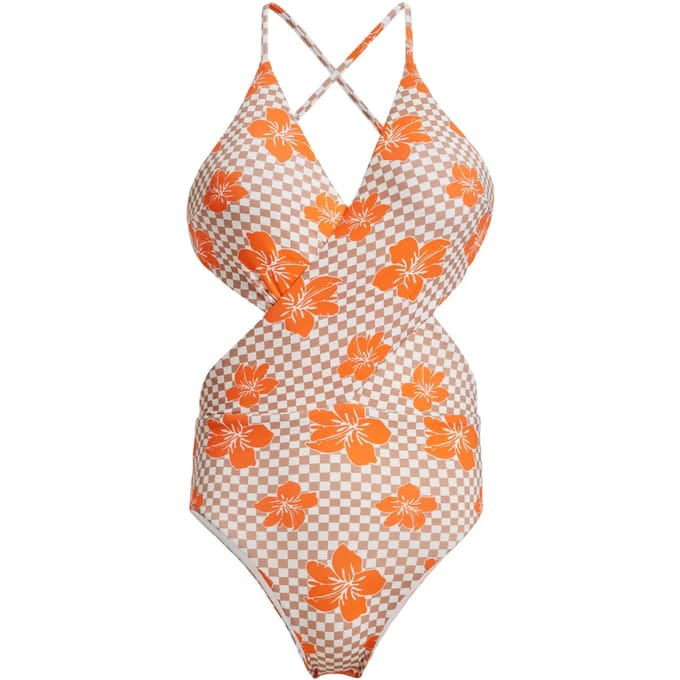 Dames zwempak uit 1 stuk Roxy Mini Hula Wrap Hl