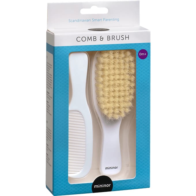 Mininor Comb &amp; Brush 0M+ 2 st