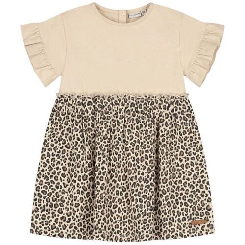 Prénatal peuter jurk - Meisjes - Beige - Maat 92