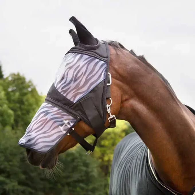 Antivliegmaskervoor paarden Horze Zebra