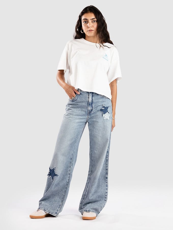 loose fit jeans van pure katoen model 'CINCH BAGGY'