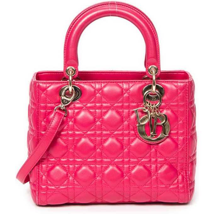 Medium Lady Dior Zip  Schoudertas