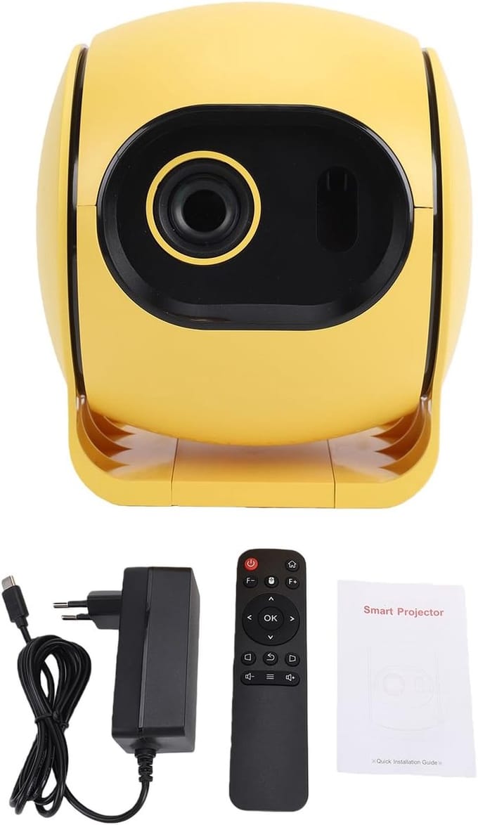 Mini Projector 4K - Draagbare Beamer - Thuisbioscoop Ervaren - Android 14 Smart Systeem - 30-200 Inch - Wit