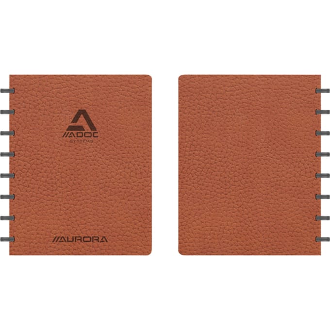 Adoc Business schrift | ft A5 | 144 bladzijden | geruit 5 mm | bruin