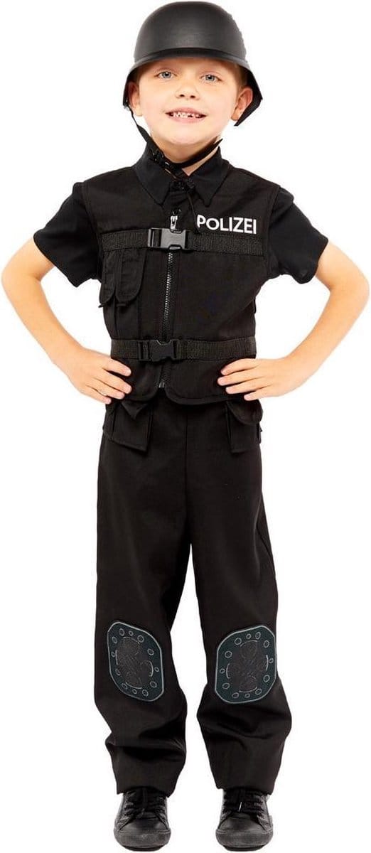 Amscan Kinderkostuum Politie Polyester Zwart 6-8 Jaar