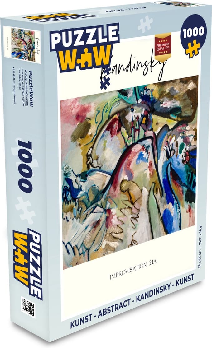 Puzzel Kunst - Abstract - Kandinsky - Kunst - Legpuzzel - Puzzel 1000 stukjes volwassenen