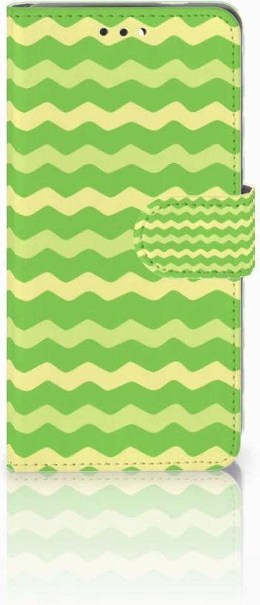 Nokia 3.1 (2018) Telefoon Hoesje Waves Green