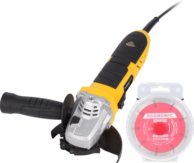 Powerplus - POWXAGS1 - Haakse slijper - 900W 115mm + DIAMOND DISC 5PCS