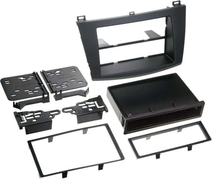 1-DIN Paneel geschikt voor Mazda 3 2009-2013 - Kleur: zwart (METRA)