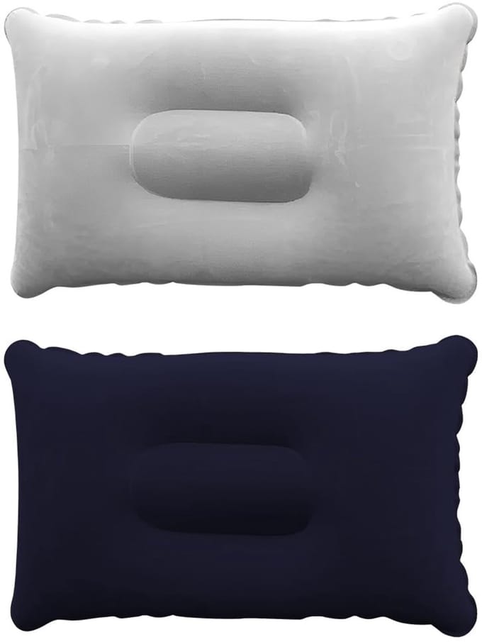 Dailygoods- Opblaasbaar Kussen Ultralicht - Campingkussen - Strandkussen - Draagbaar - Compact - Stevig Vinylkunststof - Reiskussen