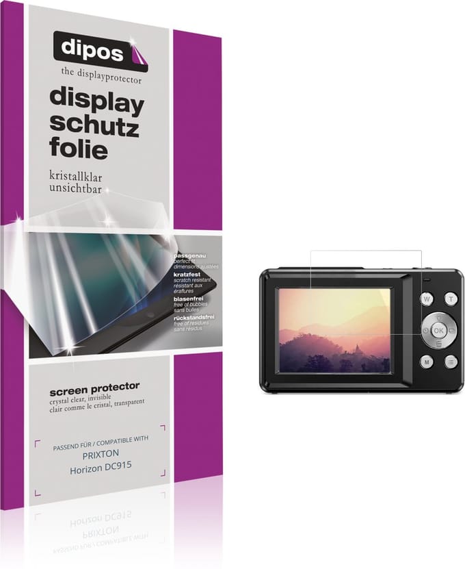 dipos – 4x Beschermfolie geschikt voor PRIXTON Horizon DC915 | Krasbestendige & heldere Screenprotector Ultra-Thin