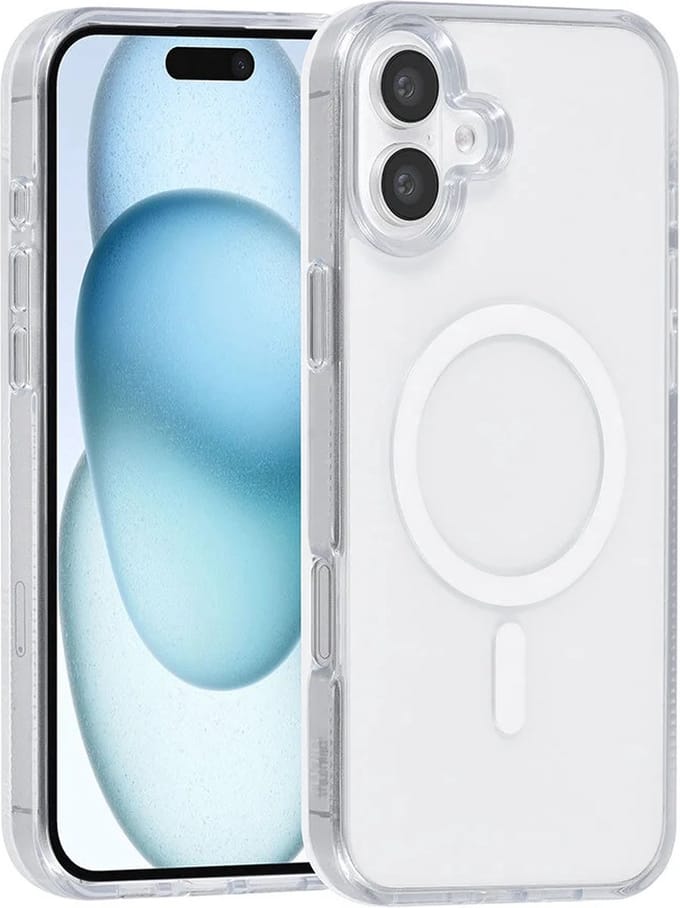 Back cover case - Magsafe silicone Hoesje Geschikt voor: iPhone 16 Plus - Wit