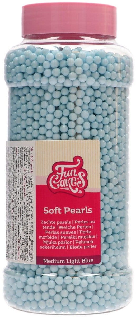 FunCakes Soft Pearls 5mm Lichtblauw 600g