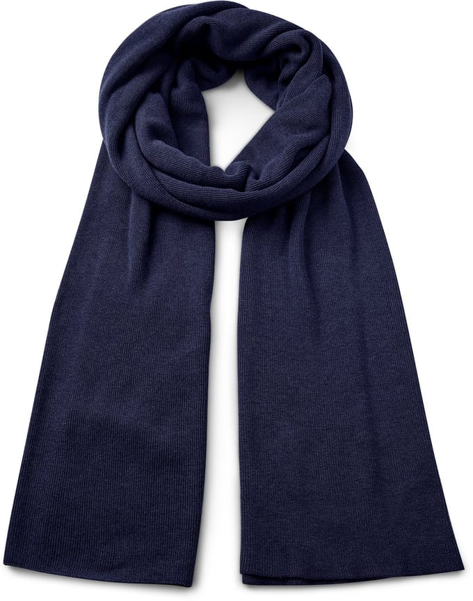 Hiems | Marineblauwe Sjaal van Gerecycled Katoen