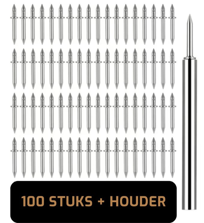 LUKARDIE® Plintspijkers 100x met Houder - Onzichtbare Bevestiging Hout/MDF
