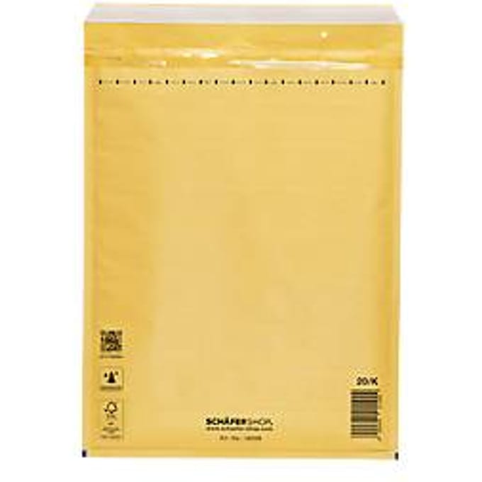 Schäfer Shop Pure Luchtkussenenvelop, goudgeel, 50 st., 350 x 470 mm / 370 x 480 mm