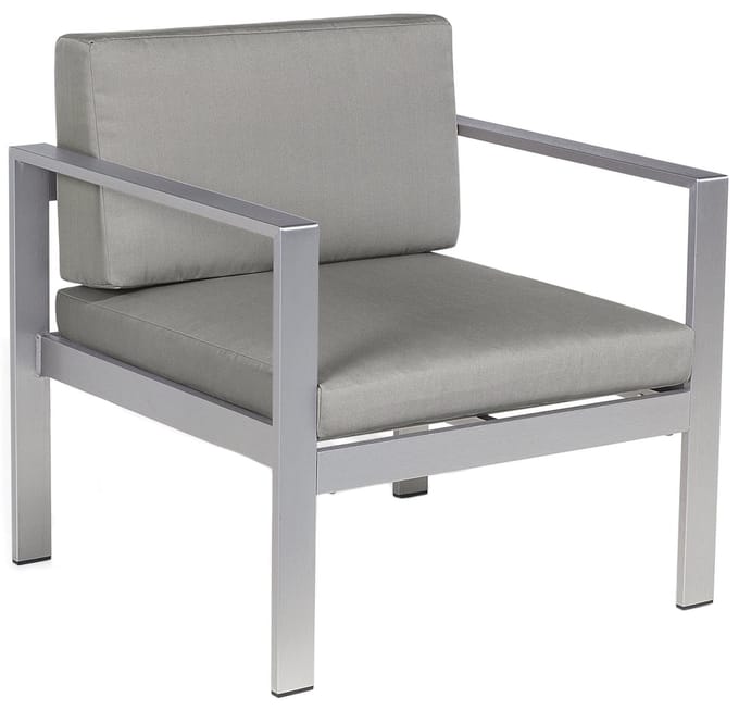 SALERNO - Tuinstoel - Donkergrijs - Aluminium
